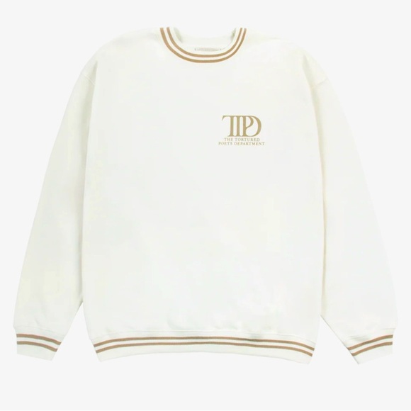Taylor Swift Tortured Poets Department Crewneck Sweater- Medium - Picture 1 of 5